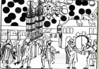 Strana forma apparsa nei cieli della svizzera nell'anno 1566