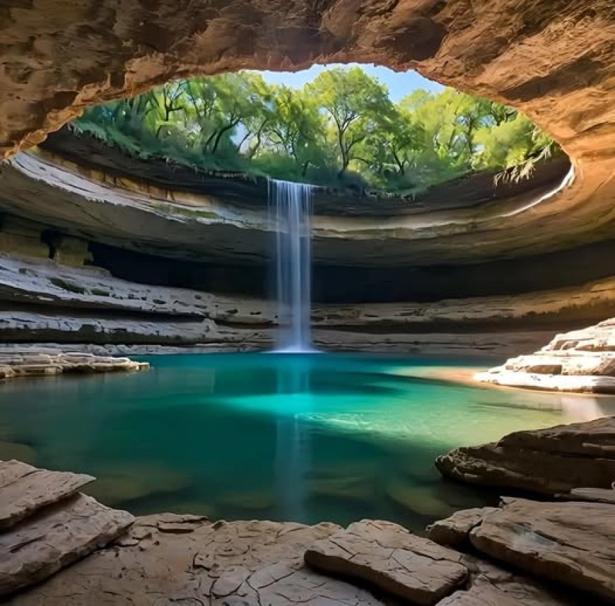 Hamilton Pool, situata in Texas, USA