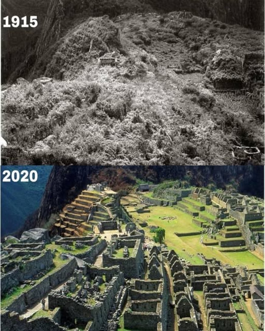 Machu Picchu, Peru. 1915 & 2020