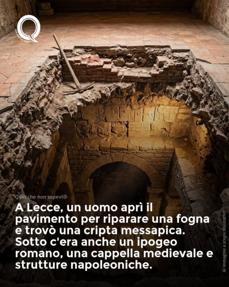 Cercava una fogna rotta. Ha trovato 2.000 anni di storia