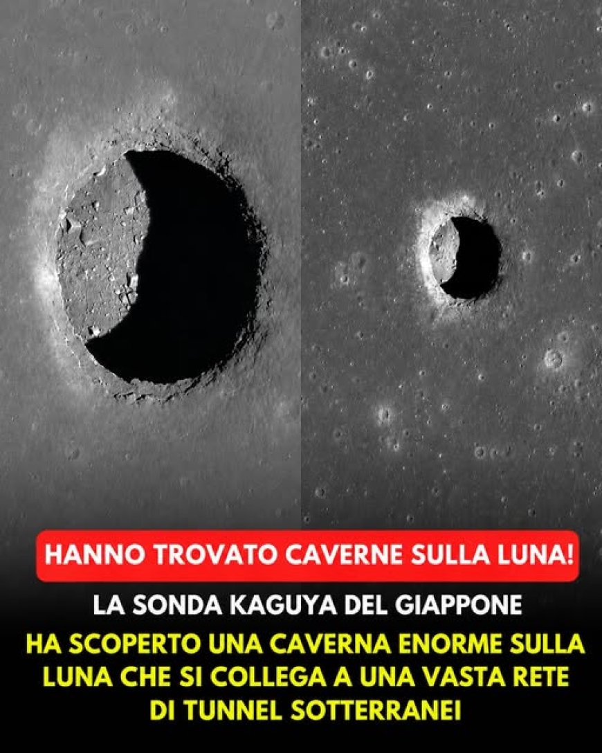 Sotto la superficie della Luna esistono caverne grandi quanto città